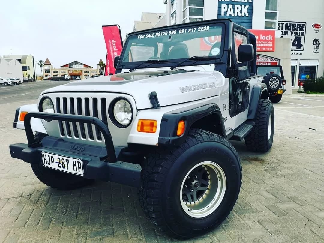 Silver Jeep Wrangler Soft Top For Sale